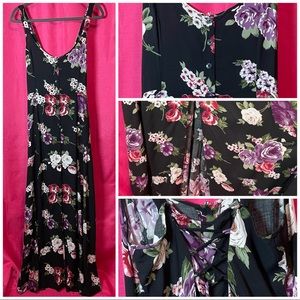 🌹 LOTTIE & HOLLY FLORAL MAXI DRESS L